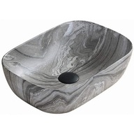 Mexen Rita umývadlo na dosku 45x32 šedý kameň