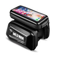 Puzdro/držiak na bicykel WILDMAN XL E6S, taška na rám, čierna/čierna Puzdro/držiak na bicykel WILDMAN XL E6S, taška na rám, čierna/čierna