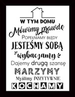 MODERNÝ OBRAZ S NÁPISMI NA STENU V RÁME MODERNÝ OBRAZ S NÁPISMI NA STENU V RÁME