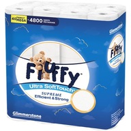 BIELY TOALETNÝ PAPIER FUFFY 3 VRSTVA 40 ROLČIEK ULTRA Soft 4800 LIST BIELY TOALETNÝ PAPIER FUFFY 3 VRSTVA 40 ROLČIEK ULTRA Soft 4800 LIST