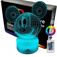 Mickey Mouse 3D LAMP nočná LED lampa Mickey Mouse 3D LAMP nočná LED lampa