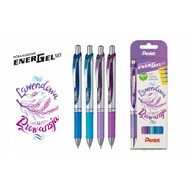 Guľôčkové pero Pentel Energel BL77, 4 farby, levanduľa