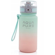 AQUA PURE ružová/mätová fľaša 400ml FĽAŠA NA VODU ASTRA DRINKS