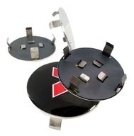 Konvexné stredové kryty pre hliníkové ráfiky Mitsubishi 60 mm Konvexné stredové kryty pre hliníkové ráfiky Mitsubishi 60 mm