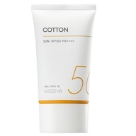 MISSHA All Around Safe Block Cotton Sun SPF50 ľahký ochranný krém 50ml MISSHA All Around Safe Block Cotton Sun SPF50 ľahký ochranný krém 50ml