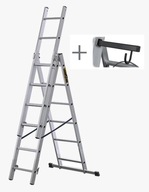 Multifunkčný rebrík 3x6, hliníkový, priemyselný