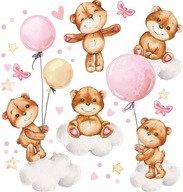 NÁLEPY NA STENU BEARS CLOUDS 50x100cm MC7 NÁLEPY NA STENU BEARS CLOUDS 50x100cm MC7