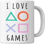 HRNČEK HRY MILUJEM HRY PS4 PS5 XBOX 330 ML DARČEK HRNČEK HRY MILUJEM HRY PS4 PS5 XBOX 330 ML DARČEK