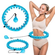 Hula hoop s masérom a prídavným závažím pre fitness cvičenie ModernHome