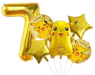 BALÓN ČÍSLO 7 SEDEM ROKOV NARODENIN POKEMONA PIKACHU BALÓN ČÍSLO 7 SEDEM ROKOV NARODENIN POKEMONA PIKACHU