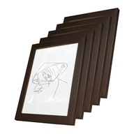 BOROVICE HNEDÁ Sada rámov na fotografie 21x29,7cm - 5ks. BOROVICE HNEDÁ Sada rámov na fotografie 21x29,7cm - 5ks.