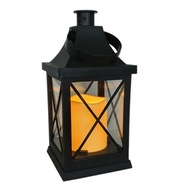 Lucerna Hk-62 Led so sviečkou 23cm Čierna Lucerna Hk-62 Led so sviečkou 23cm Čierna