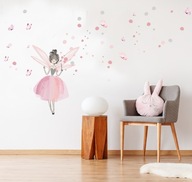 Nálepka na stenu pre dievčatko Víla a motýle