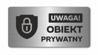 POZOR! SÚKROMNÉ ZARIADENIE B | Doska z nehrdzavejúcej ocele POZOR! SÚKROMNÉ ZARIADENIE B | Doska z nehrdzavejúcej ocele