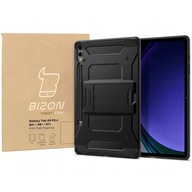 Puzdro + fólia na Galaxy Tab S9+ Spigen, sada Bizon, imitácia papiera, puzdro