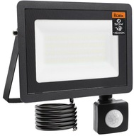 SLIM 50W halogénový LED reflektor so SENZOROM POHYBU a súmrakovým reflektorom SLIM 50W halogénový LED reflektor so SENZOROM POHYBU a súmrakovým reflektorom