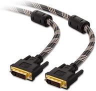 DVI-I 24+5 vysokorýchlostný Full HD 3D BRAID kábel 1,8 m DVI-I 24+5 vysokorýchlostný Full HD 3D BRAID kábel 1,8 m