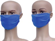 opakovane použiteľná bavlnená maska ​​modrá 10 ks