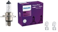 PHILIPS H4 VISIONPLUS +60% 12V 55W 2 KS + CITROEN BERLINGO ZDARMA