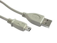 Kábel miniUSB 2.0 CANON 5pin 1,8m šedý Kábel miniUSB 2.0 CANON 5pin 1,8m šedý