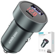 ROCK NABÍJAČKA DO AUTO VÝKONNÁ USB 5A PD QC 36W ROCK NABÍJAČKA DO AUTO VÝKONNÁ USB 5A PD QC 36W