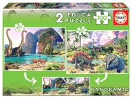 Educa Puzzle 2 x 100 panoráma dinosaurov Educa Puzzle 2 x 100 panoráma dinosaurov