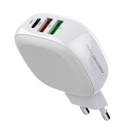 QC rýchla nabíjačka 2x USB a USB-C, USB-C kábel 28W QC rýchla nabíjačka 2x USB a USB-C, USB-C kábel 28W