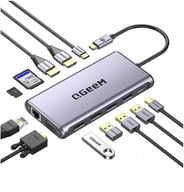 HUB USB-C 12v1 HDMI adaptér QGeeM dokovacia stanica