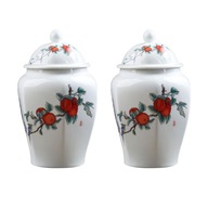 Porcelánová dóza na zázvor v čínskom štýle so vzduchotesným uzáverom Porcelánová dóza na zázvor v čínskom štýle so vzduchotesným uzáverom