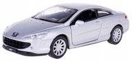 PEUGEOT 407 KUPÉ MODEL KOVOVÝ WELLY 1:34/39 STRIEBORNÝ NEX. PEUGEOT 407 KUPÉ MODEL KOVOVÝ WELLY 1:34/39 STRIEBORNÝ NEX.