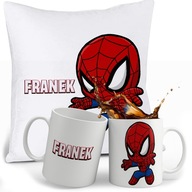 SADA SPIDERMAN HRNČEK + VANKÚŠ + MENO SADA SPIDERMAN HRNČEK + VANKÚŠ + MENO