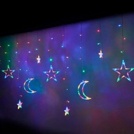 Girlandové vianočné ZÁCLONY LED svetlá 2,5m
