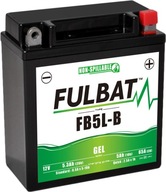 Batéria Fulbat YB5L-B 12V 5,3Ah 65A P+ Batéria Fulbat YB5L-B 12V 5,3Ah 65A P+