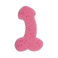 Hračka - špongia na penis - 19 cm ružová
