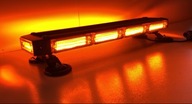Oranžový výstražný svetelný LED maják 12-24V