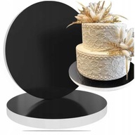 Základ na tortu styrodur, 30 cm, čierny styrodur