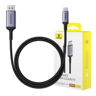 BASEUS Adaptérový kábel USB-C na DisplayPort 1,5 m 8K 60Hz FULL HD HDR BASEUS Adaptérový kábel USB-C na DisplayPort 1,5 m 8K 60Hz FULL HD HDR