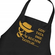 Kuchynská zástera Deň ocka, keď ocko varí + meno Kuchynská zástera Deň ocka, keď ocko varí + meno
