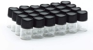 Prázdne sklenené fľaštičky 0,12 ml na esenciálne oleje 36