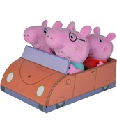 SET plyšových hračiek Peppa Pig do auta 4v1