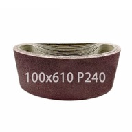 Abrasívne plátno pásky nekonečný pás 100x610 mm P240 x10 PCS. Abrasívne plátno pásky nekonečný pás 100x610 mm P240 x10 PCS.