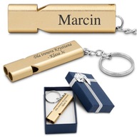 Signal Whistle Keychain darček s GRAVÍROU Signal Whistle Keychain darček s GRAVÍROU