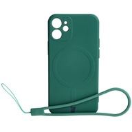 Silikónové puzdro pre MagSafeSafe Bizon pre iPhone 12 Mini, kryt, puzdro, c