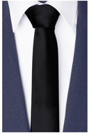 Pánska kravata z mikrovlákna SLIM FIT úzka 6 cm Follow Smooth Black GREG gs18 Pánska kravata z mikrovlákna SLIM FIT úzka 6 cm Follow Smooth Black GREG gs18