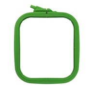 Plastová obdĺžniková vyšívacia obrúčka 16,5 x 14,5 cm Nurge č.2, zelená
