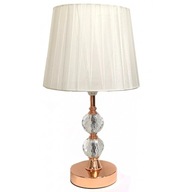 Lampa nočná lampa elektrická glamour z bieleho zlata