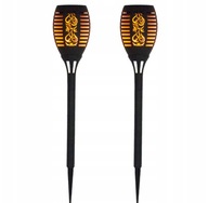 2x LED solárna lampa, TORCH, plameň
