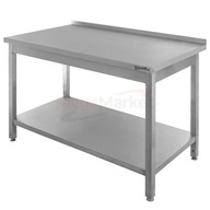Zváraný pracovný stôl s policou Mega-M 120x60