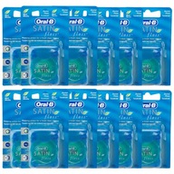 12x ORAL-B SATÉNOVÁ FLOSS MINT DENTAL Flosser - 25m