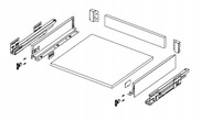 Biela Hafele Matrix Slim Drawer Low H84 L350 Biela Hafele Matrix Slim Drawer Low H84 L350